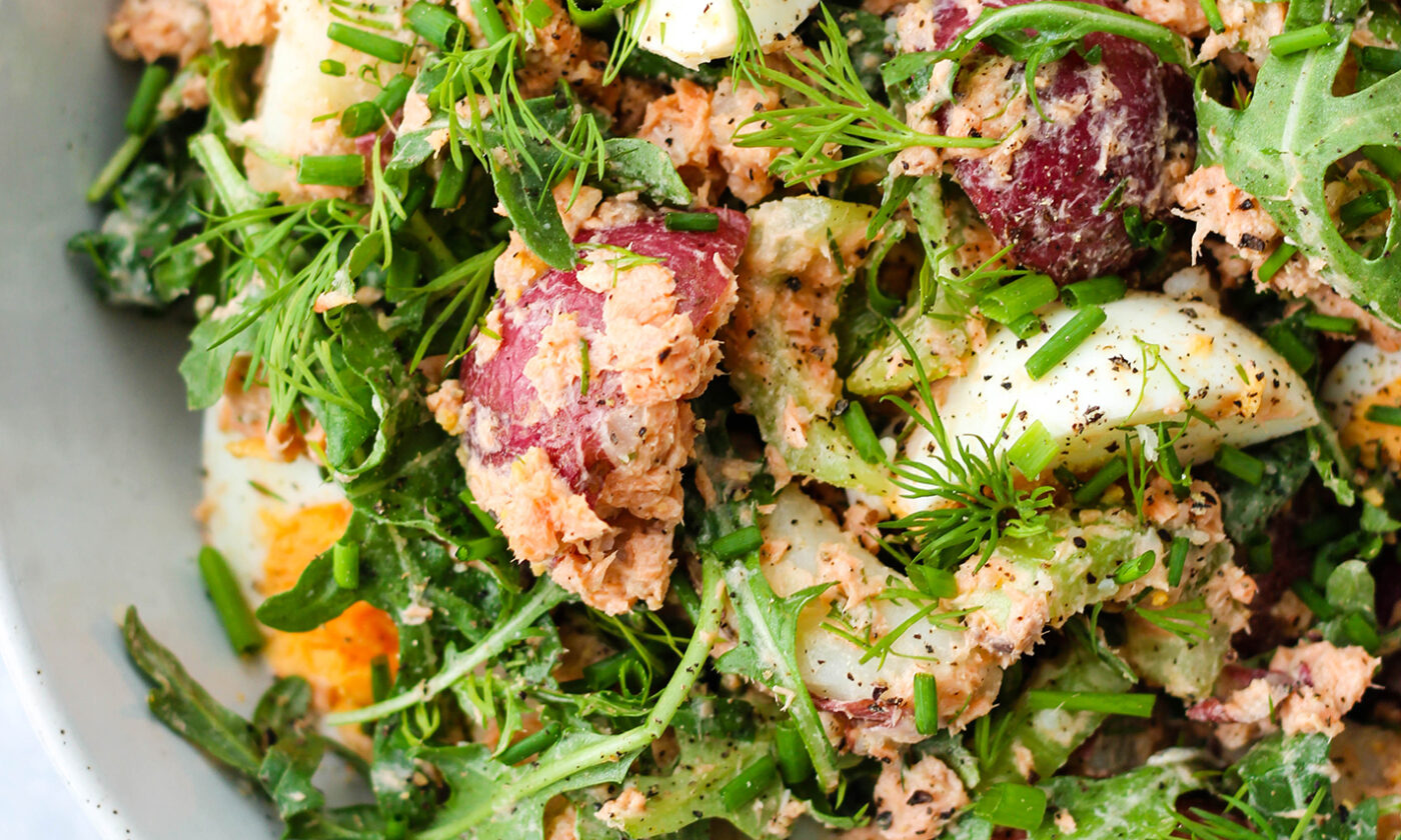 Healthy Canned Salmon Potato Salad